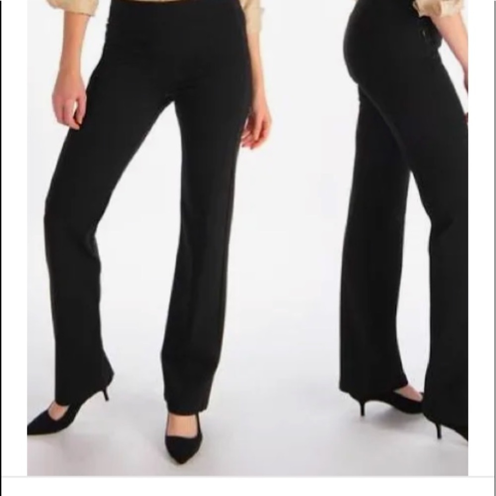 Beta brand black dress pants yoga pants size LP office, career travel casual